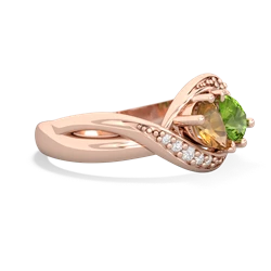 Citrine Summer Winds 14K Rose Gold ring R5342