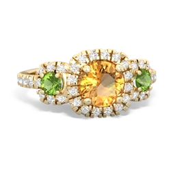 Citrine Regal Halo 14K Yellow Gold ring R5350