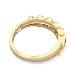 Citrine Anniversary Band 14K Yellow Gold ring R2089