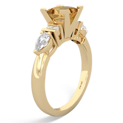 Thumbnail for Citrine Engagement 14K Yellow Gold ring R2002 - side view