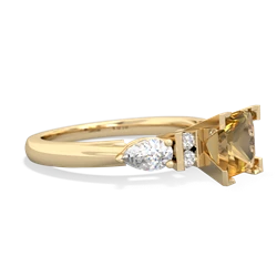 Thumbnail for Citrine Engagement 14K Yellow Gold ring R2002 - hand 1 view