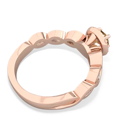 Thumbnail for Citrine Infinity Engagement 14K Rose Gold ring R26315RH - front view
