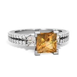 matching engagment rings - Classic 6mm Princess Engagement