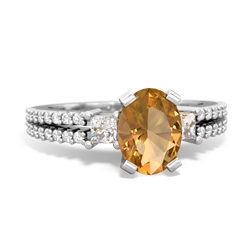 matching engagment rings - Classic 8x6mm Oval Engagement