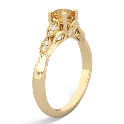 Thumbnail for Citrine Antique Elegance 14K Yellow Gold ring R3100 - side view