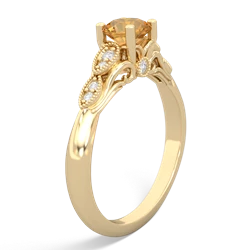 Citrine Antique Elegance 14K Yellow Gold ring R3100