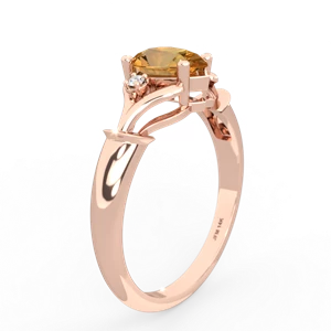 Citrine Precious Pear 14K Rose Gold ring R0826