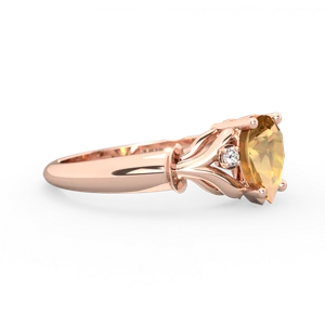 Citrine Precious Pear 14K Rose Gold ring R0826