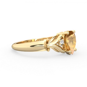 Citrine Precious Pear 14K Yellow Gold ring R0826