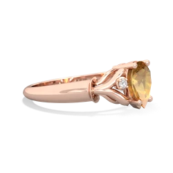 Citrine Precious Pear 14K Rose Gold ring R0826