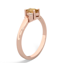 Citrine Elegant Swirl 14K Rose Gold ring R2173