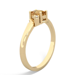 Citrine Elegant Swirl 14K Yellow Gold ring R2173