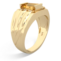 Thumbnail for Citrine Men's 14K Yellow Gold ring R1835 - side view