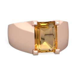 Citrine Men's 14K Rose Gold ring R1836