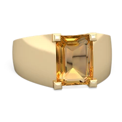 Citrine Men's 14K Yellow Gold ring R1836