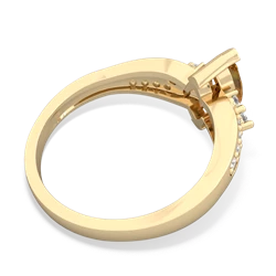 Citrine Royal Marquise 14K Yellow Gold ring R2343