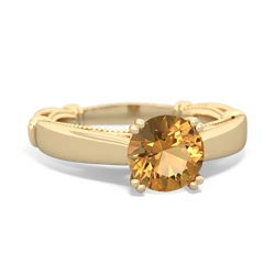 Citrine Renaissance 14K Yellow Gold ring R27806RD