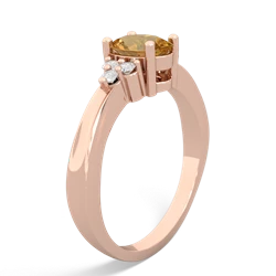 Citrine Simply Elegant 14K Rose Gold ring R2113