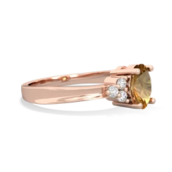 Citrine Simply Elegant 14K Rose Gold ring R2113