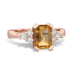 Citrine Timeless Classic 14K Rose Gold ring R2591