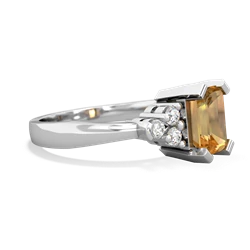 Citrine Timeless Classic 14K White Gold ring R2591