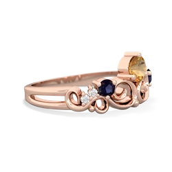 Citrine Crown Keepsake 14K Rose Gold ring R5740