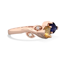 Citrine Floral Elegance 14K Rose Gold ring R5790