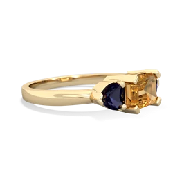 Citrine Three Stone 14K Yellow Gold ring R5235