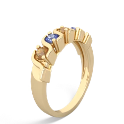 Citrine Anniversary Band 14K Yellow Gold ring R2089