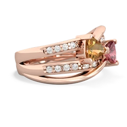 Citrine Bowtie 14K Rose Gold ring R2360