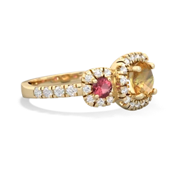 Citrine Regal Halo 14K Yellow Gold ring R5350