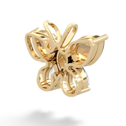 Citrine Butterfly 14K Yellow Gold pendant P2215