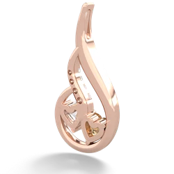 Citrine Keepsake Curves 14K Rose Gold pendant P5450