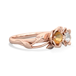 Citrine Rose Garden 14K Rose Gold ring R5510