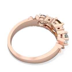 Citrine Hugs And Kisses 14K Rose Gold ring R5016