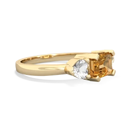 Citrine Three Stone 14K Yellow Gold ring R5235