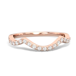 Diamond Diamond Twist Wedding Band 14K Rose Gold ring W2640