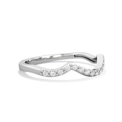 Diamond Diamond Twist Wedding Band 14K White Gold ring W2640