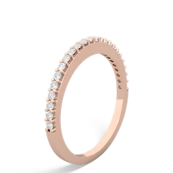 Diamond Classic Wedding Band 14K Rose Gold ring W2643