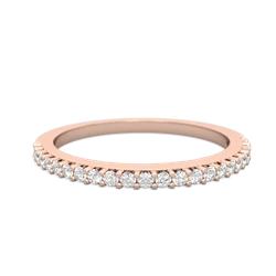 Diamond Classic Wedding Band 14K Rose Gold ring W2643