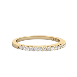 Diamond Classic Wedding Band 14K Yellow Gold ring W2643