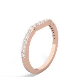 Diamond Celtic Knot Wedding Band 14K Rose Gold ring W2644