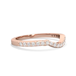 Diamond Celtic Knot Wedding Band 14K Rose Gold ring W2644