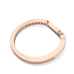 Diamond Celtic Knot Wedding Band 14K Rose Gold ring W2644