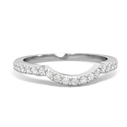 Diamond Celtic Knot Wedding Band 14K White Gold ring W2644