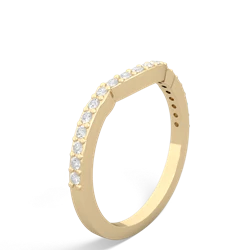 Diamond Celtic Knot Wedding Band 14K Yellow Gold ring W2644