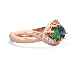 Emerald Summer Winds 14K Rose Gold ring R5342