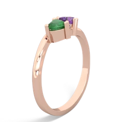 Emerald Sweethearts 14K Rose Gold ring R5260