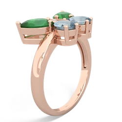 Emerald Butterfly 14K Rose Gold ring R2215