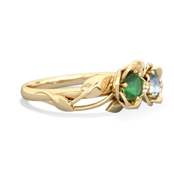 Emerald Rose Garden 14K Yellow Gold ring R5510